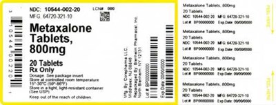 Bottle Label (10544 002 20   64720 321 10)